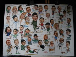 Group Caricature by Stan Hurr