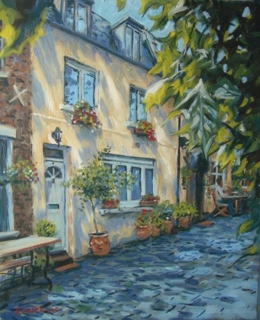 House Oil Painting by Stan Hurr