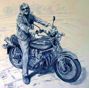 Motorbike Portrait by Stan Hurr