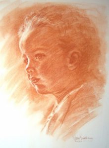 Child Sanguine Portrait by Stan Hurr