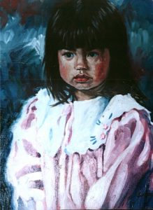 Girl Oil Painting by Stan Hurr