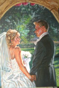 Wedding Oil Painting by Stan Hurr