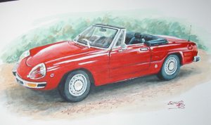 Car Watercolour by Stan Hurr