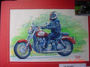 Bike Watercolour by Stan Hurr