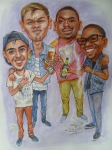 Group Caricature by Stan Hurr