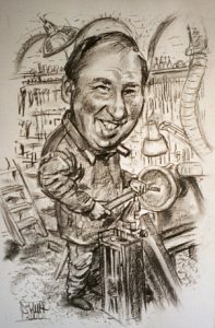 Charcoal Caricature by Stan Hurr