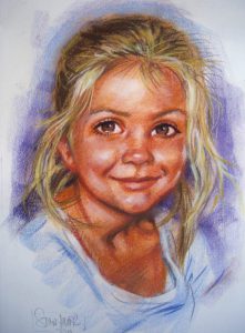 Colour Pastel Portrait by Stan Hurr, UK Portrait Artist