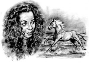 Woman and Horse Portrait by Stan Hurr